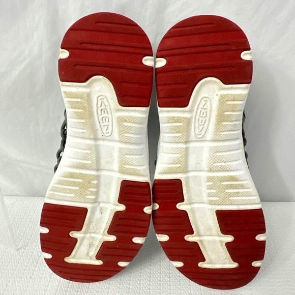 Keen Uneek Sandals Youth Boys Size 3 Gray Red Hiking Trail - Picture 10 of 10